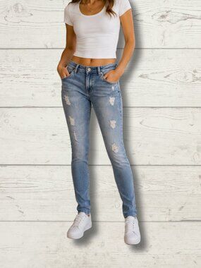 SIN Denim Danzel Skinny Jeans – Size 32/33 – Light Blue Wash